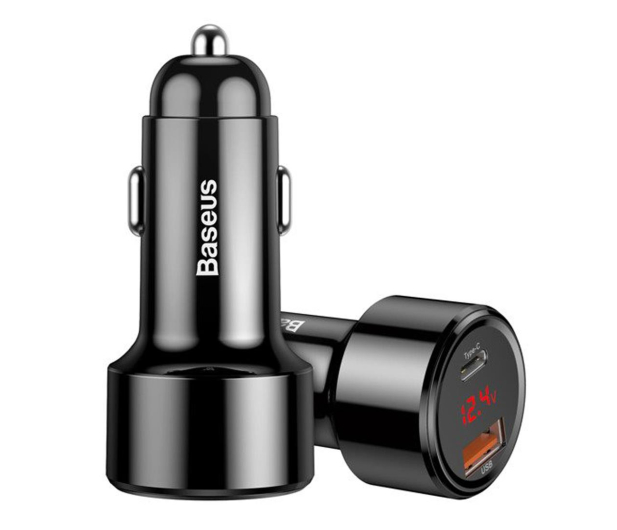 BASEUS Ladowarka samochodowa 1xUSB 1xUSB-C Magic QC 4.0 PD 45W czarna CCMLC20C-01 - 1266421 - zdjęcie 5